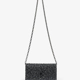 Bettina black strass clutch