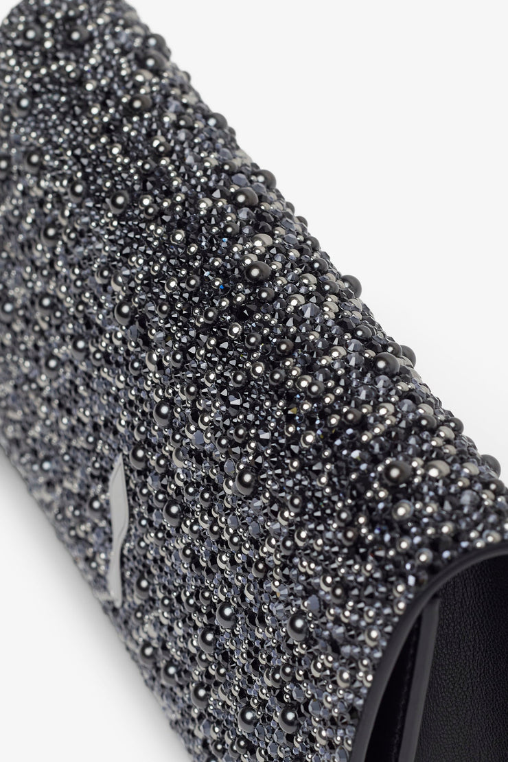 Bettina black strass clutch