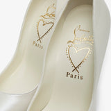 Miss Z 100 Ivory Leather Pumps
