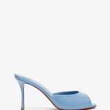 Me Dolly 85 Light Blue Patent Mules