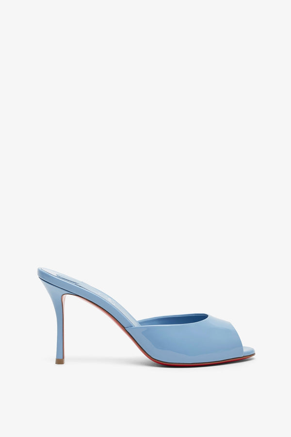 Me Dolly 85 Light Blue Patent Mules