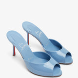Me Dolly 85 Light Blue Patent Mules