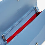 Bettina Light Blue Patent Clutch