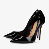 La Pigalle 100 black patent pumps