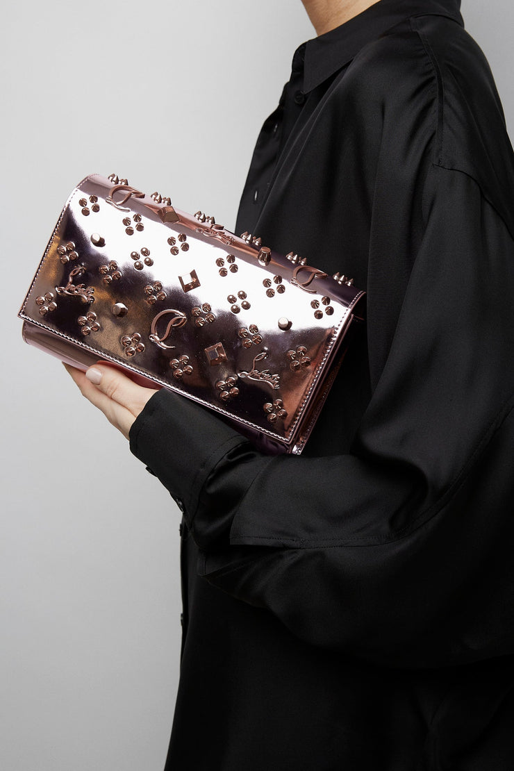Paloma metallic loubinthesky clutch