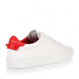 White and red sneaker