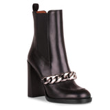 Black leather Chelsea boot