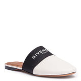 Bedford flat black beige mules