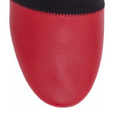 Bedford flat dark red mules