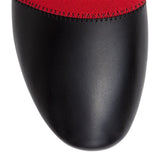 Bedford black and red flats