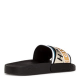 Multicolor grosgrain slides