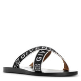 4G crossed leather sandals