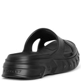 Marshmallow black slider sandals