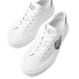 City court printed leather sneakers
