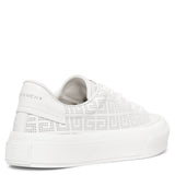 City sport white leather sneakers