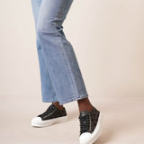 City low black mesh sneakers