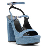 Voyou denim sandals