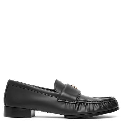 4G black leather loafers
