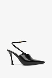 Show 95 black slingback pumps