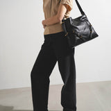 Voyou medium black shoulder bag