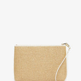 Travel raffia pouch
