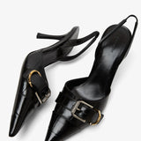 Voyou black slingback pumps