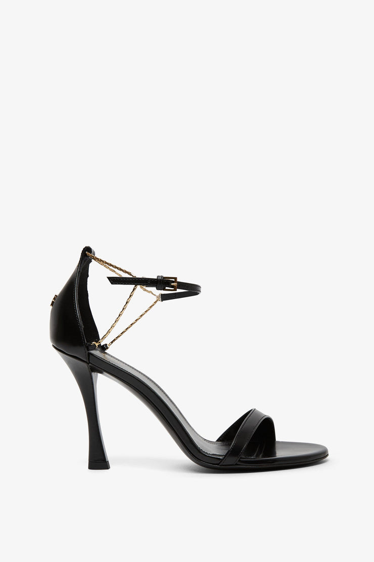 4G 95 liquid black sandals