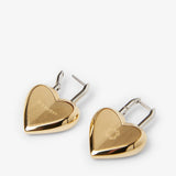 Heart lock small earrings