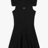 Sailer color black short dress