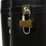 Shark lock 90 black leather boots