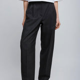 Double pleated grey pants