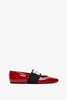 Red logo ballerinas