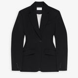 Black wool cocoon jacket