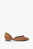 24/7 brown suede ballerina flats