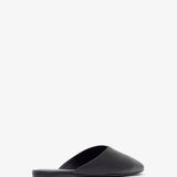 Homebody soft black leather slide sandals