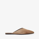 Beige slipper on a white background