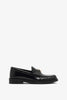 Addie black leather loafer