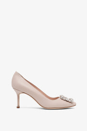 Hangisi 70 beige leather pumps