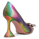 Begum crystal embellished leather pumps