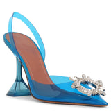 Begum crystal embellished pvc pumps