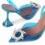 Begum crystal embellished pvc pumps
