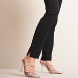 Gilda transparent pvc mules