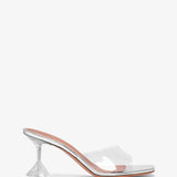 Lupita 70 transparent pvc mules