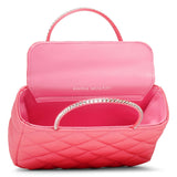 Betty pink satin tote bag