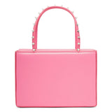 Julia pink leather tote bag