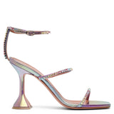 Gilda embellished leather metallic sandals