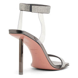Rih 95 black crystal sandals