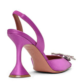 Begum sling 95 purple satin pumps