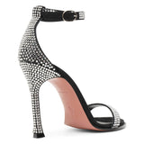 Kim crystal 105 black crystal sandals