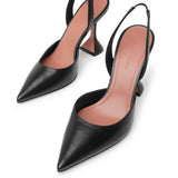 Holli sling 95 black nappa pumps